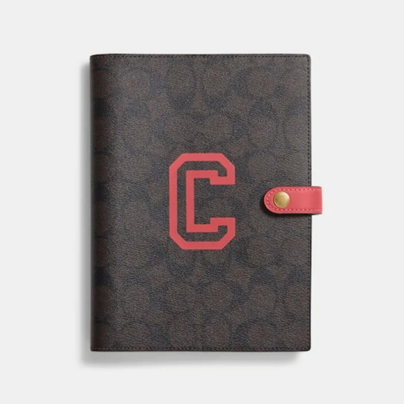Coach Other - Notebook In Signature Canvas With Varsity Motif